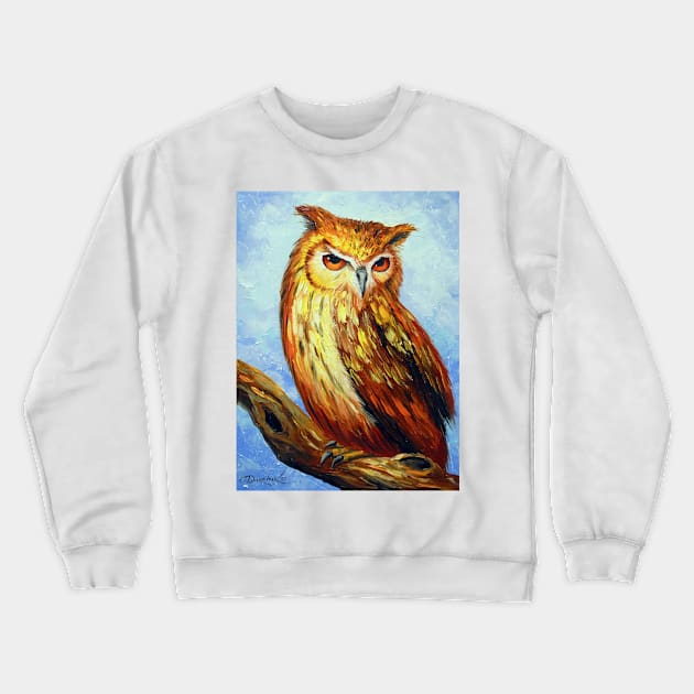 Owl Crewneck Sweatshirt by OLHADARCHUKART